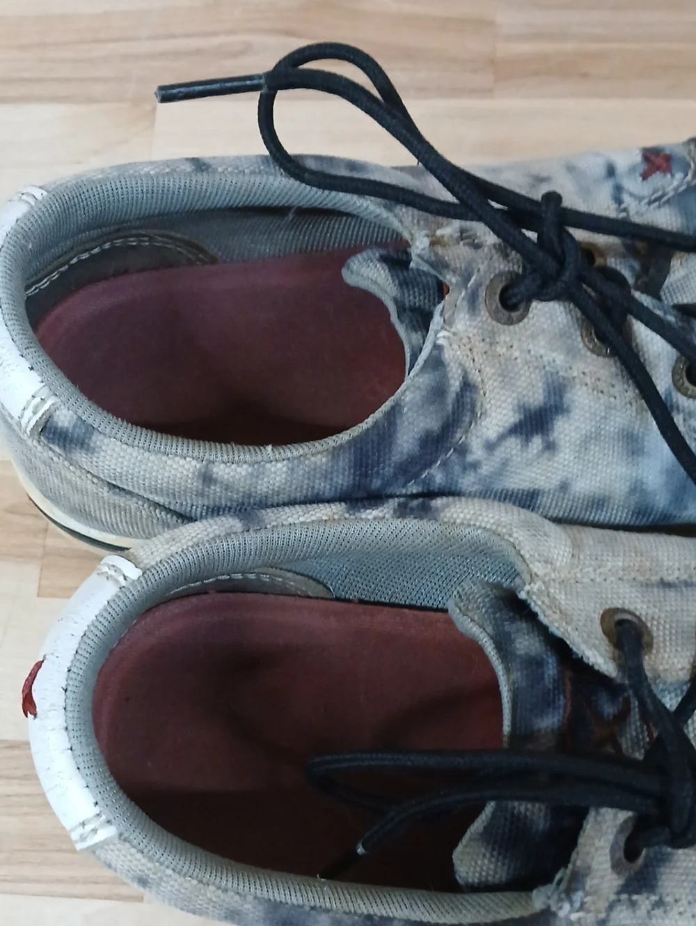 Twisted X Casual Tie-Dye Canvas Deck Shoes  Size 6.5